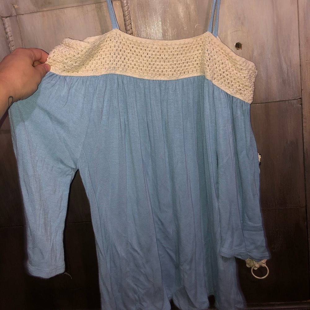 Off the shoulder with straps